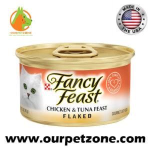 Fancy Feast Flaked Chicken & Tuna Gourmet Wet Cat Food 5×1 85g
